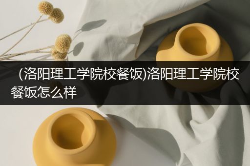 （洛阳理工学院校餐饭)洛阳理工学院校餐饭怎么样