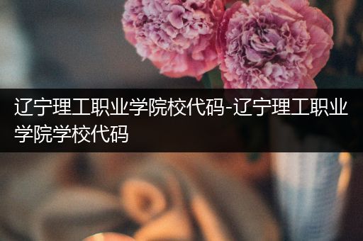 辽宁理工职业学院校代码-辽宁理工职业学院学校代码