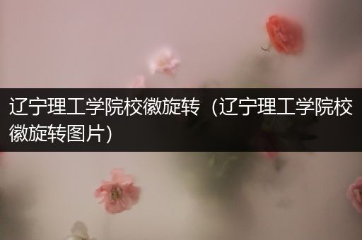 辽宁理工学院校徽旋转（辽宁理工学院校徽旋转图片）