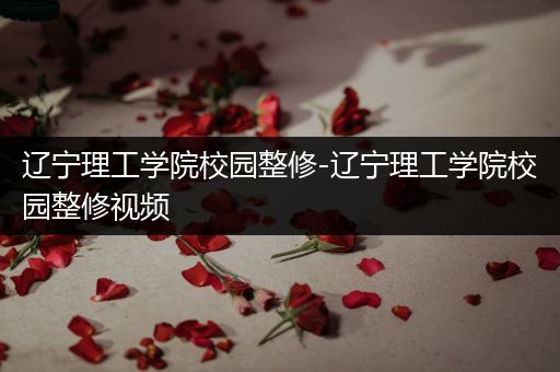 辽宁理工学院校园整修-辽宁理工学院校园整修视频