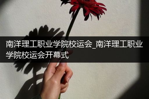 南洋理工职业学院校运会_南洋理工职业学院校运会开幕式