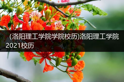 （洛阳理工学院学院校历)洛阳理工学院2021校历