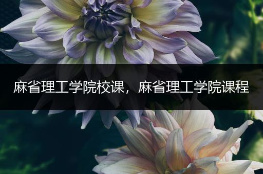 麻省理工学院校课，麻省理工学院课程