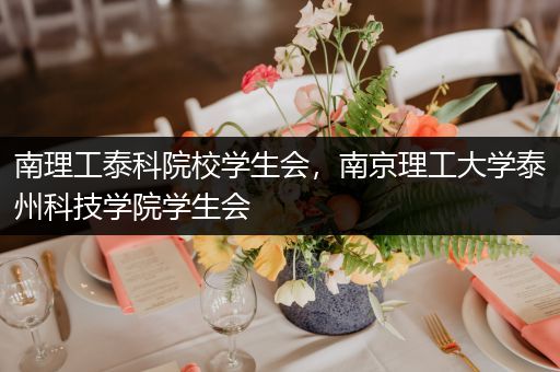 南理工泰科院校学生会，南京理工大学泰州科技学院学生会