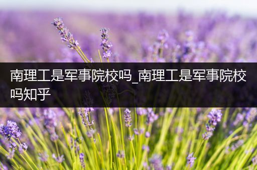 南理工是军事院校吗_南理工是军事院校吗知乎