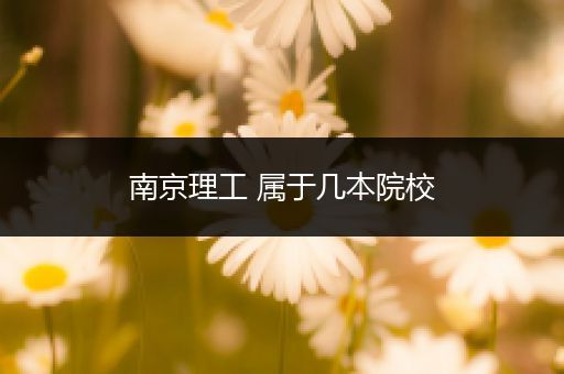南京理工 属于几本院校