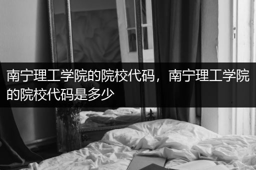 南宁理工学院的院校代码，南宁理工学院的院校代码是多少