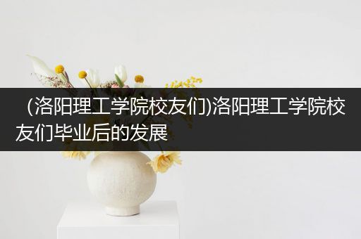 （洛阳理工学院校友们)洛阳理工学院校友们毕业后的发展