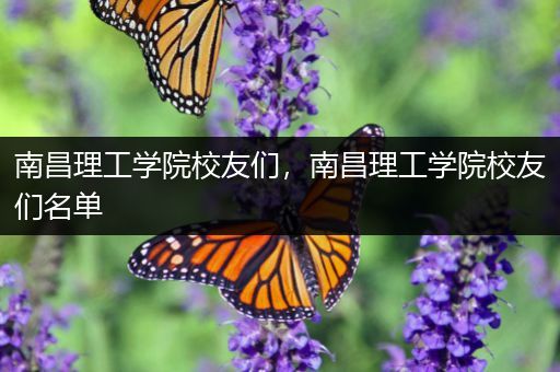 南昌理工学院校友们，南昌理工学院校友们名单