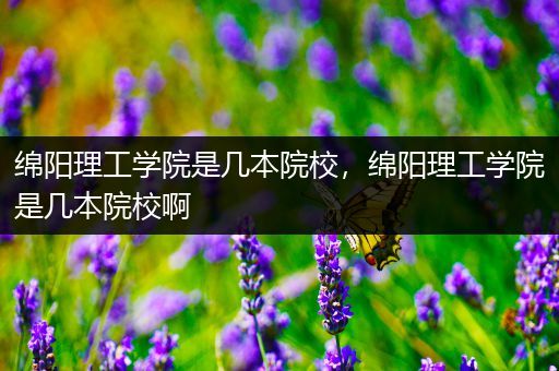 绵阳理工学院是几本院校，绵阳理工学院是几本院校啊