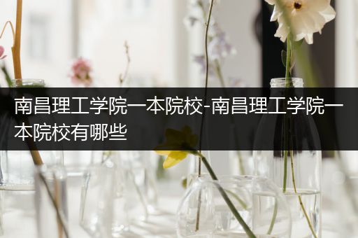 南昌理工学院一本院校-南昌理工学院一本院校有哪些