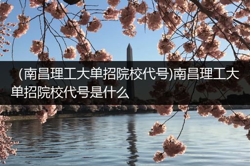 （南昌理工大单招院校代号)南昌理工大单招院校代号是什么