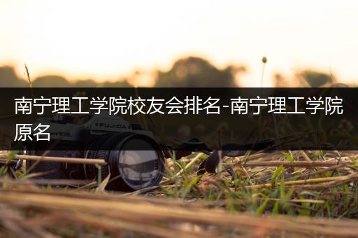 南宁理工学院校友会排名-南宁理工学院原名