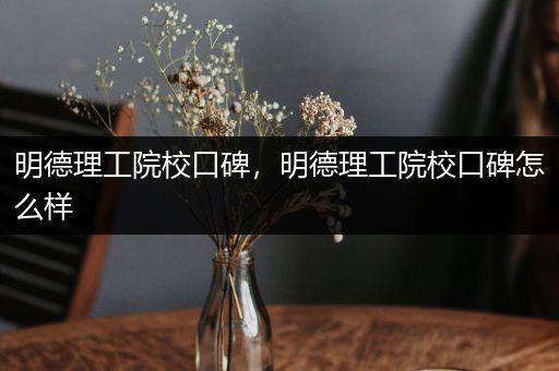 明德理工院校口碑，明德理工院校口碑怎么样