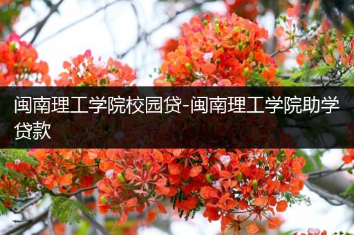 闽南理工学院校园贷-闽南理工学院助学贷款