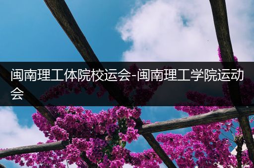 闽南理工体院校运会-闽南理工学院运动会