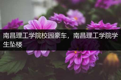 南昌理工学院校园豪车，南昌理工学院学生坠楼