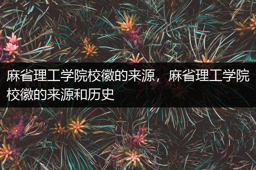 麻省理工学院校徽的来源，麻省理工学院校徽的来源和历史