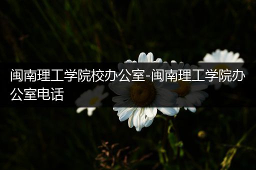 闽南理工学院校办公室-闽南理工学院办公室电话