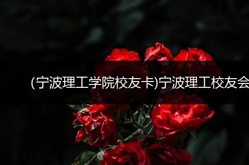 （宁波理工学院校友卡)宁波理工校友会