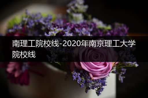 南理工院校线-2020年南京理工大学院校线
