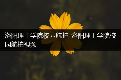 洛阳理工学院校园航拍_洛阳理工学院校园航拍视频
