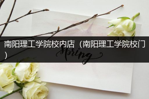 南阳理工学院校内店（南阳理工学院校门）