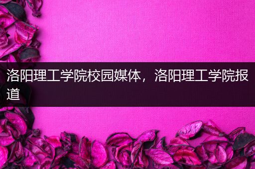 洛阳理工学院校园媒体，洛阳理工学院报道