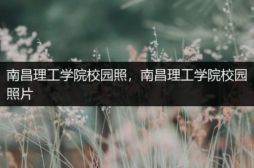 南昌理工学院校园照，南昌理工学院校园照片
