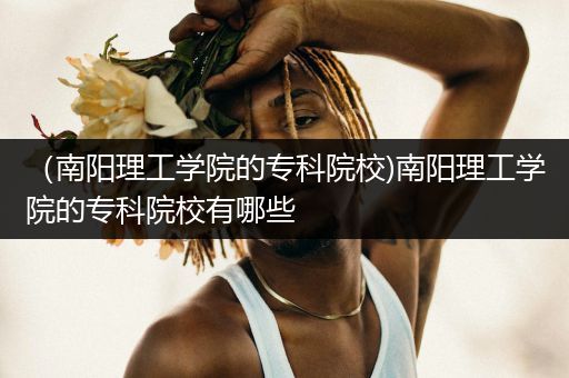 （南阳理工学院的专科院校)南阳理工学院的专科院校有哪些