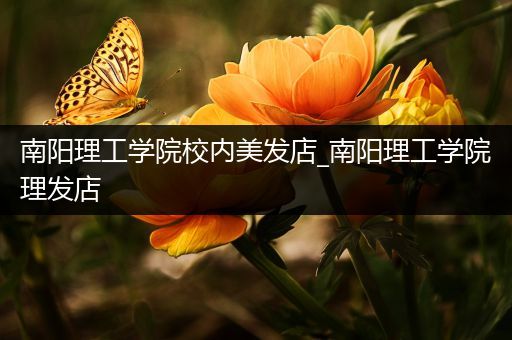 南阳理工学院校内美发店_南阳理工学院理发店