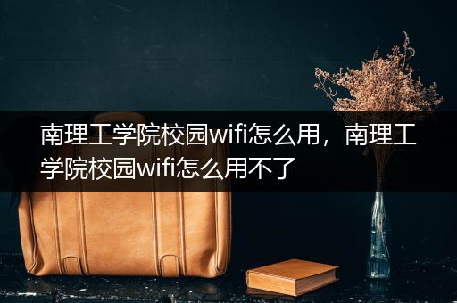 南理工学院校园wifi怎么用，南理工学院校园wifi怎么用不了