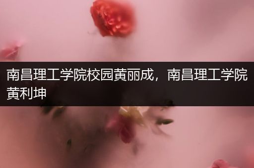 南昌理工学院校园黄丽成，南昌理工学院黄利坤