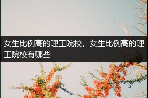 女生比例高的理工院校，女生比例高的理工院校有哪些