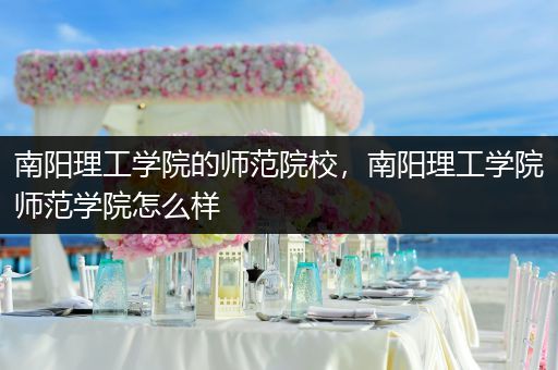 南阳理工学院的师范院校，南阳理工学院师范学院怎么样