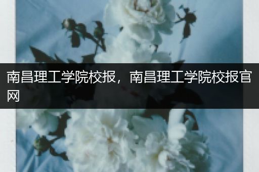 南昌理工学院校报，南昌理工学院校报官网