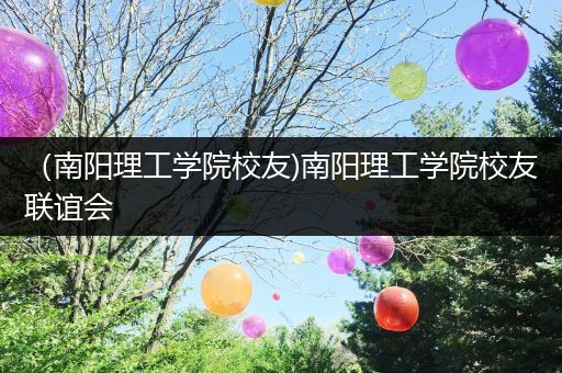 （南阳理工学院校友)南阳理工学院校友联谊会