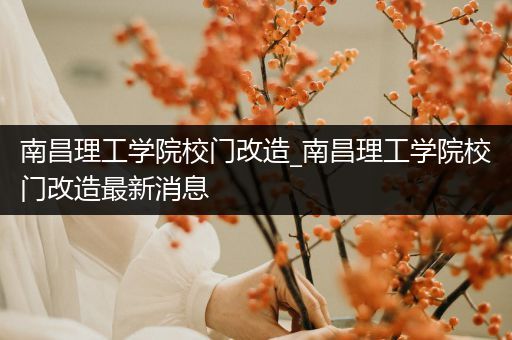 南昌理工学院校门改造_南昌理工学院校门改造最新消息