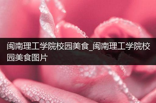 闽南理工学院校园美食_闽南理工学院校园美食图片