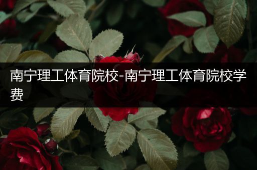 南宁理工体育院校-南宁理工体育院校学费