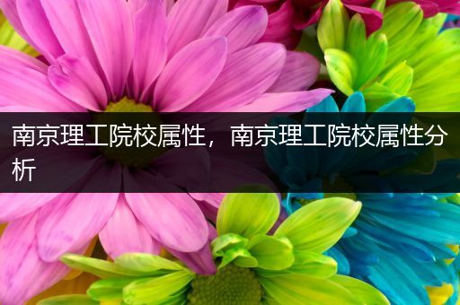 南京理工院校属性，南京理工院校属性分析