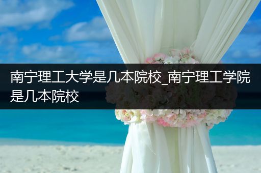 南宁理工大学是几本院校_南宁理工学院是几本院校