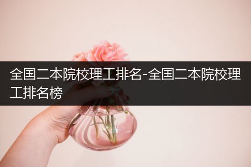 全国二本院校理工排名-全国二本院校理工排名榜