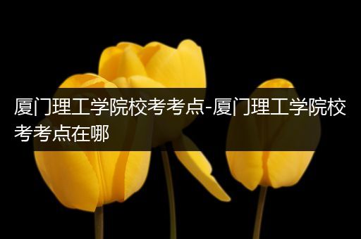 厦门理工学院校考考点-厦门理工学院校考考点在哪