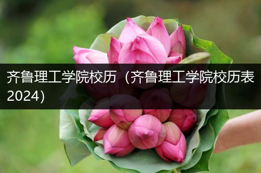 齐鲁理工学院校历（齐鲁理工学院校历表2024）
