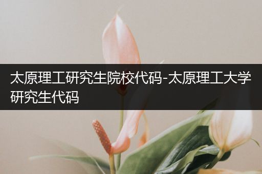 太原理工研究生院校代码-太原理工大学研究生代码
