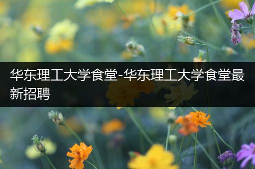 华东理工大学食堂-华东理工大学食堂最新招聘