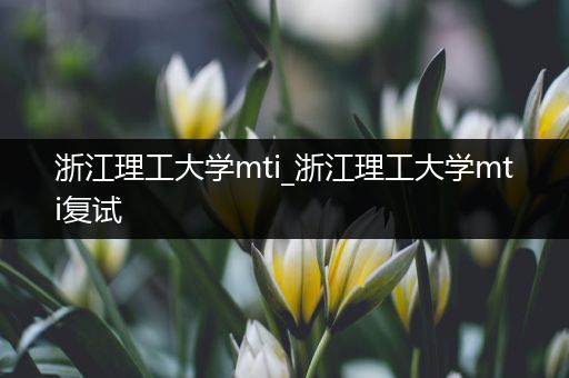 浙江理工大学mti_浙江理工大学mti复试