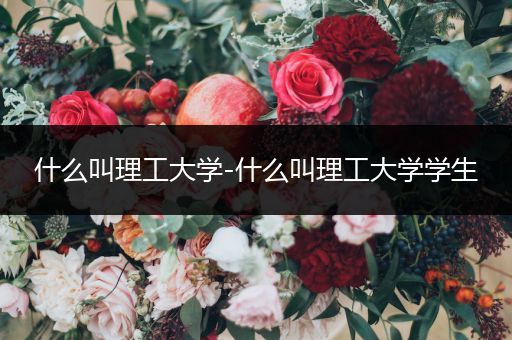 什么叫理工大学-什么叫理工大学学生