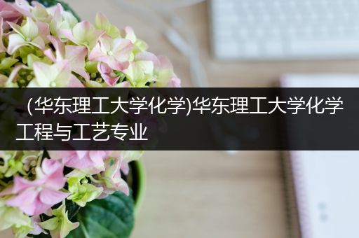（华东理工大学化学)华东理工大学化学工程与工艺专业